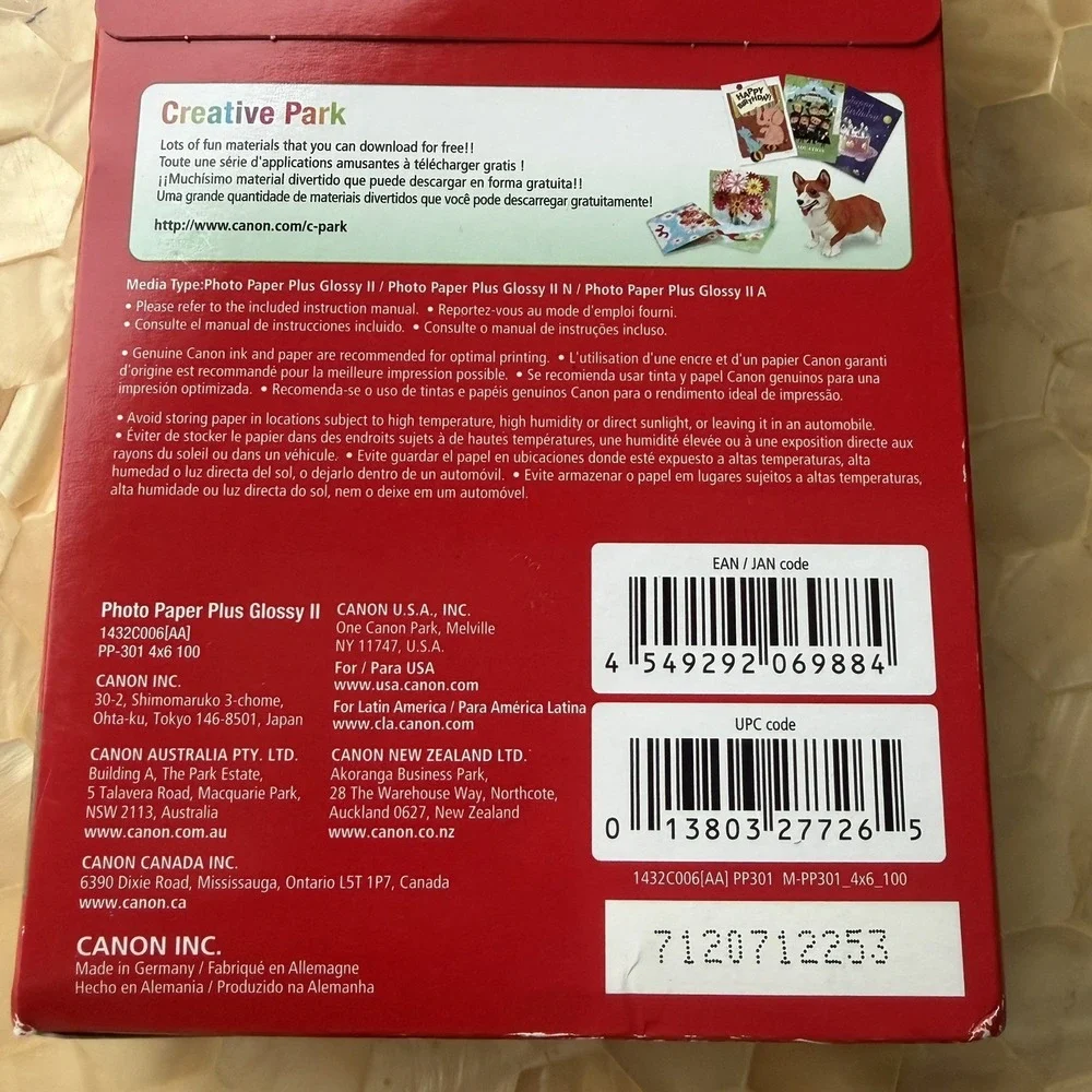 Canon Photo Paper Plus Glossy II 5